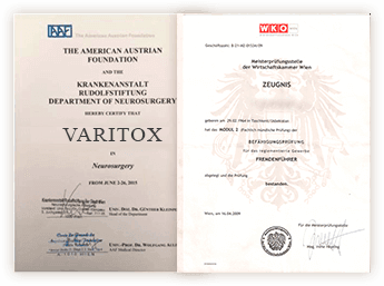 Сертификат Varitox крем от варикоза